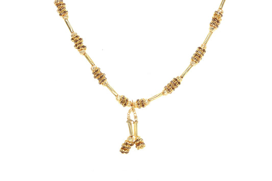 Indian Jewellery from Meira Jewellery:,Trendy Golden Chain Necklace MJ-DOK-HD-02CG