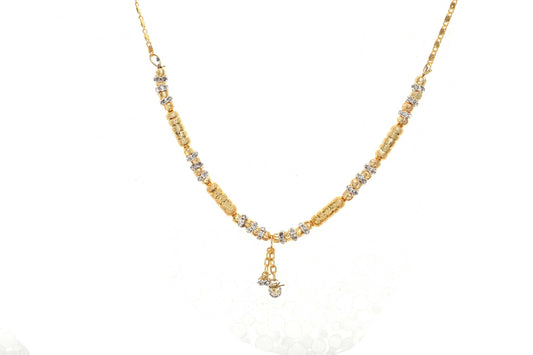 Indian Jewellery from Meira Jewellery:,Trendy Golden Chain Necklace MJ-DOK-HD-07AG