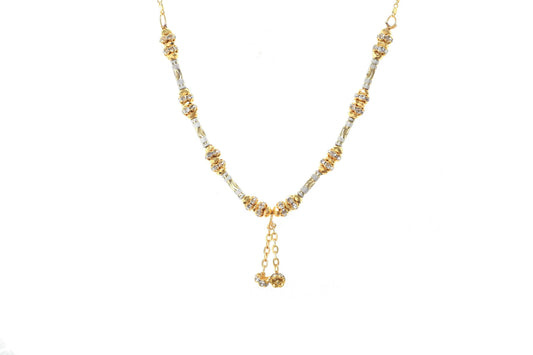 Indian Jewellery from Meira Jewellery:,Trendy Golden Chain Necklace MJ-DOK-HD-09DG