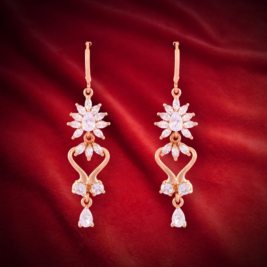 Meira Jewellery CZ Studded Trendy Earring for Women & Girls