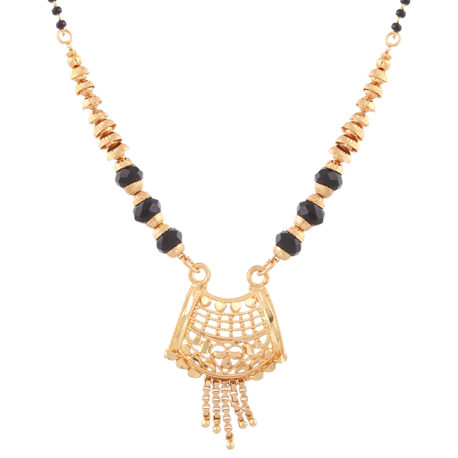 Gold Plated Traditional Design Mangalsutra with tassel