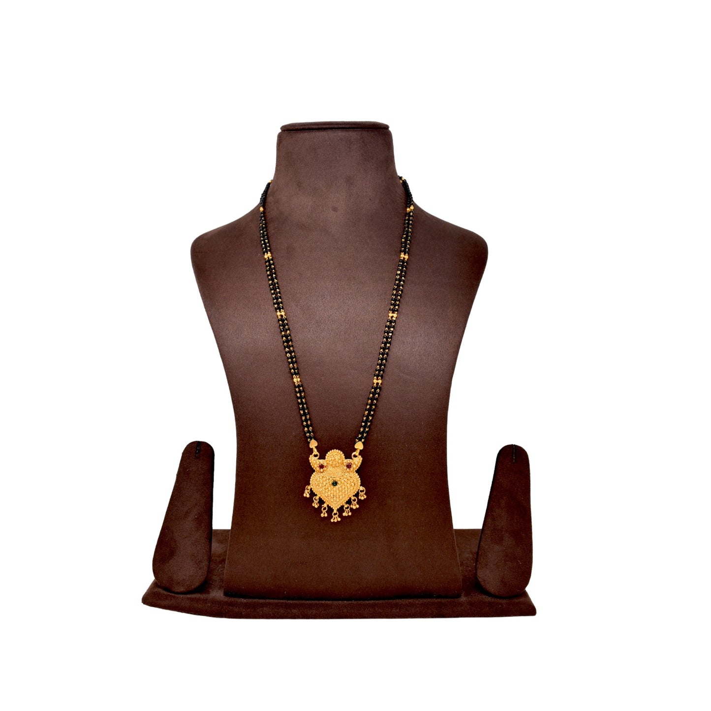 Gold Plated Mangalsutra with Golden and Black beads exclusively for Indian women.