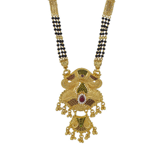 Gold Plated Classic Design Mangalsutra with tassel