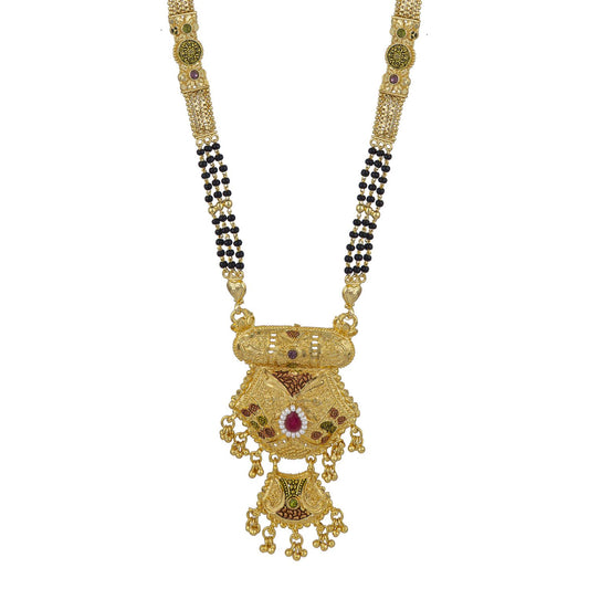 Gold Plated Classic Design Mangalsutra with tassel