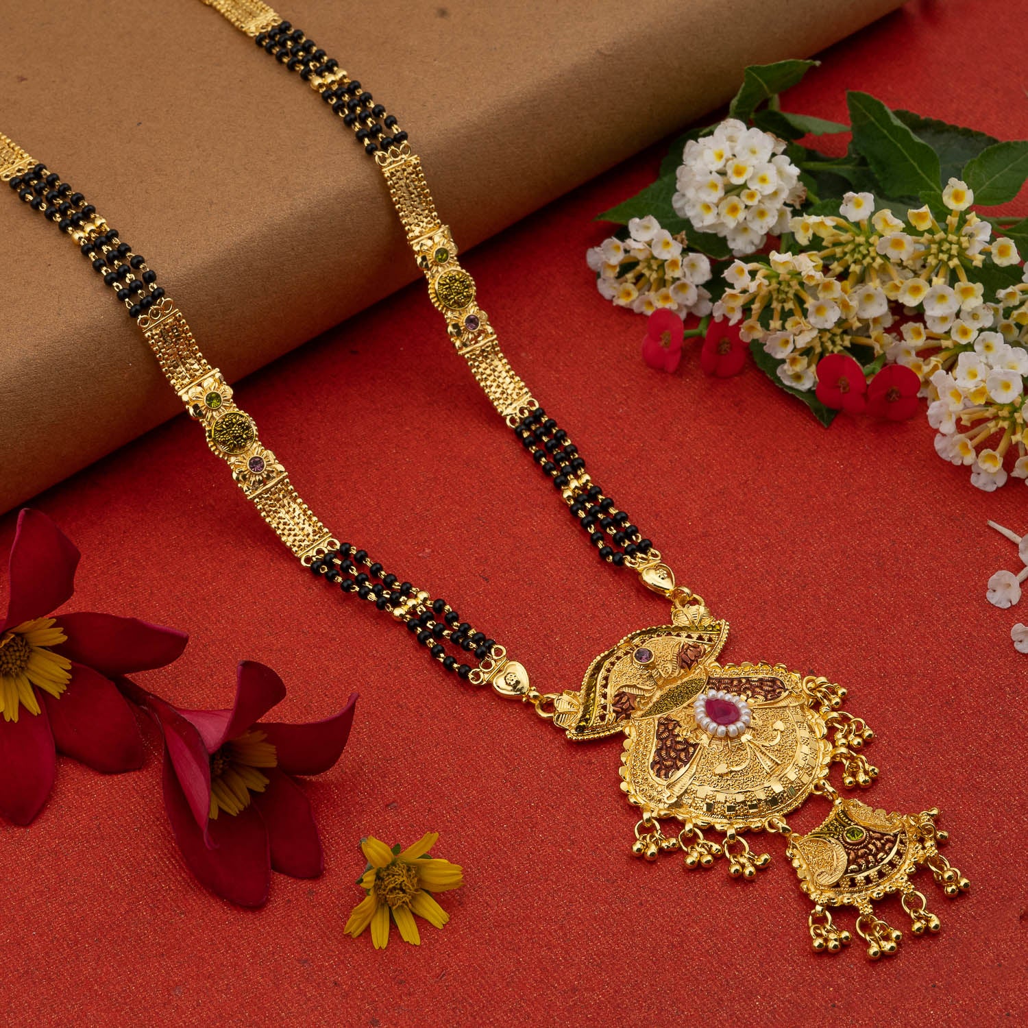 Gold Plated Classic Design Mangalsutra with tassel