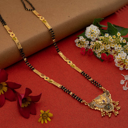 Gold Plated Classic Design Mangalsutra with tassel