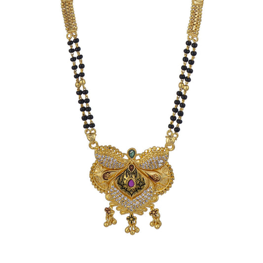 Gold Plated Classic Design Mangalsutra with tassel