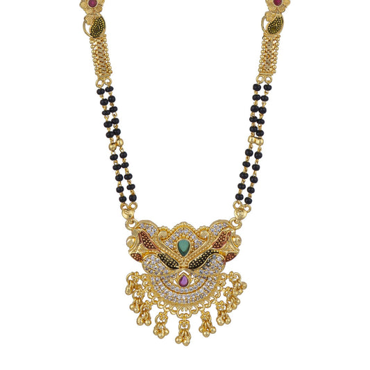 Gold Plated Classic Design Mangalsutra with tassel