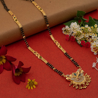 Gold Plated Classic Design Mangalsutra with tassel