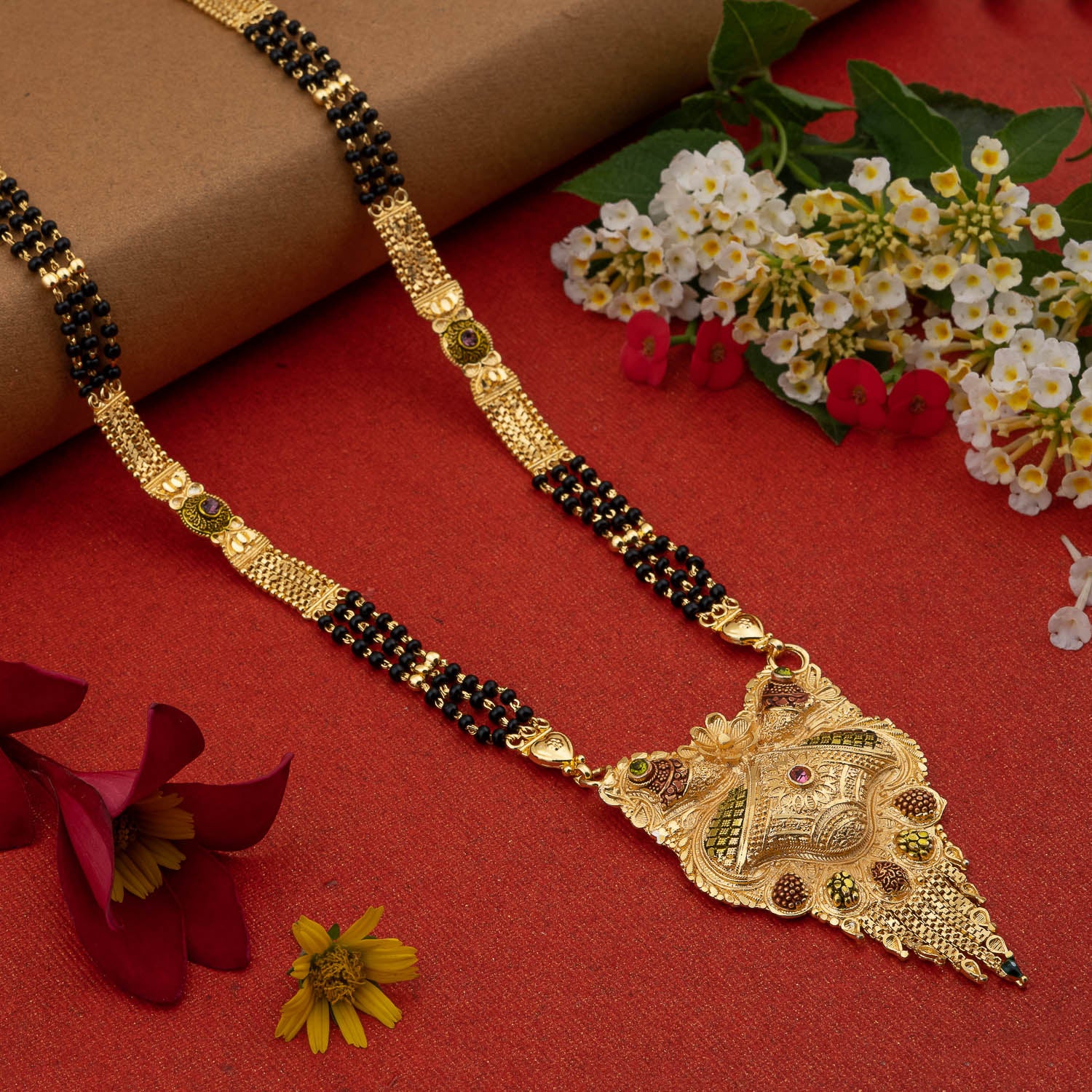 Gold Plated Classic Design Mangalsutra with tassel