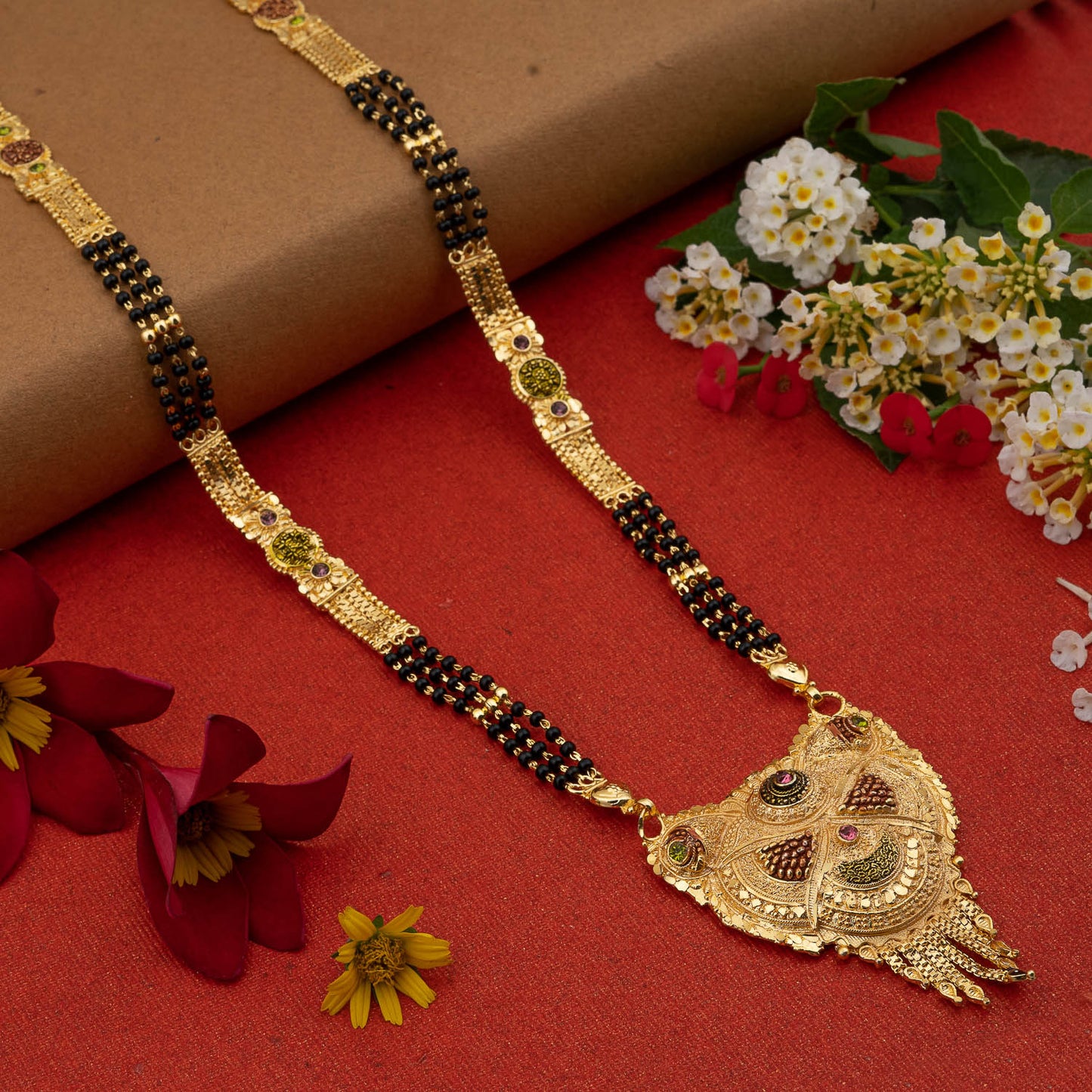 Gold Plated Classic Design Mangalsutra with tassel