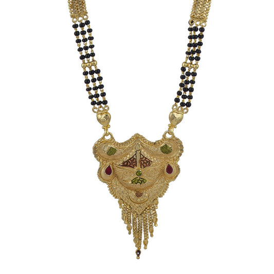 Gold Plated Classic Design Mangalsutra with tassel