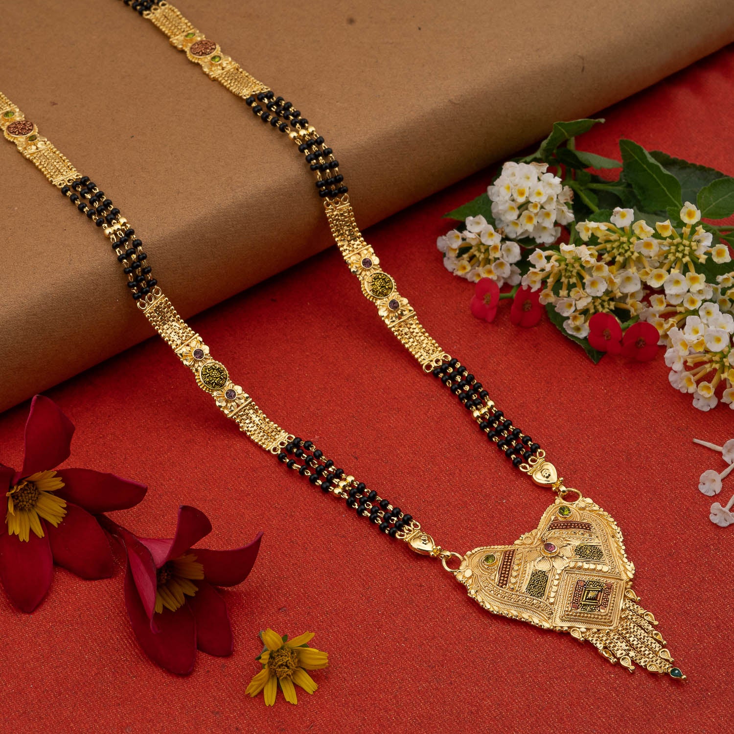 Gold Plated Classic Design Mangalsutra with tassel