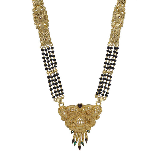 Gold Plated Classic Design Mangalsutra with tassel