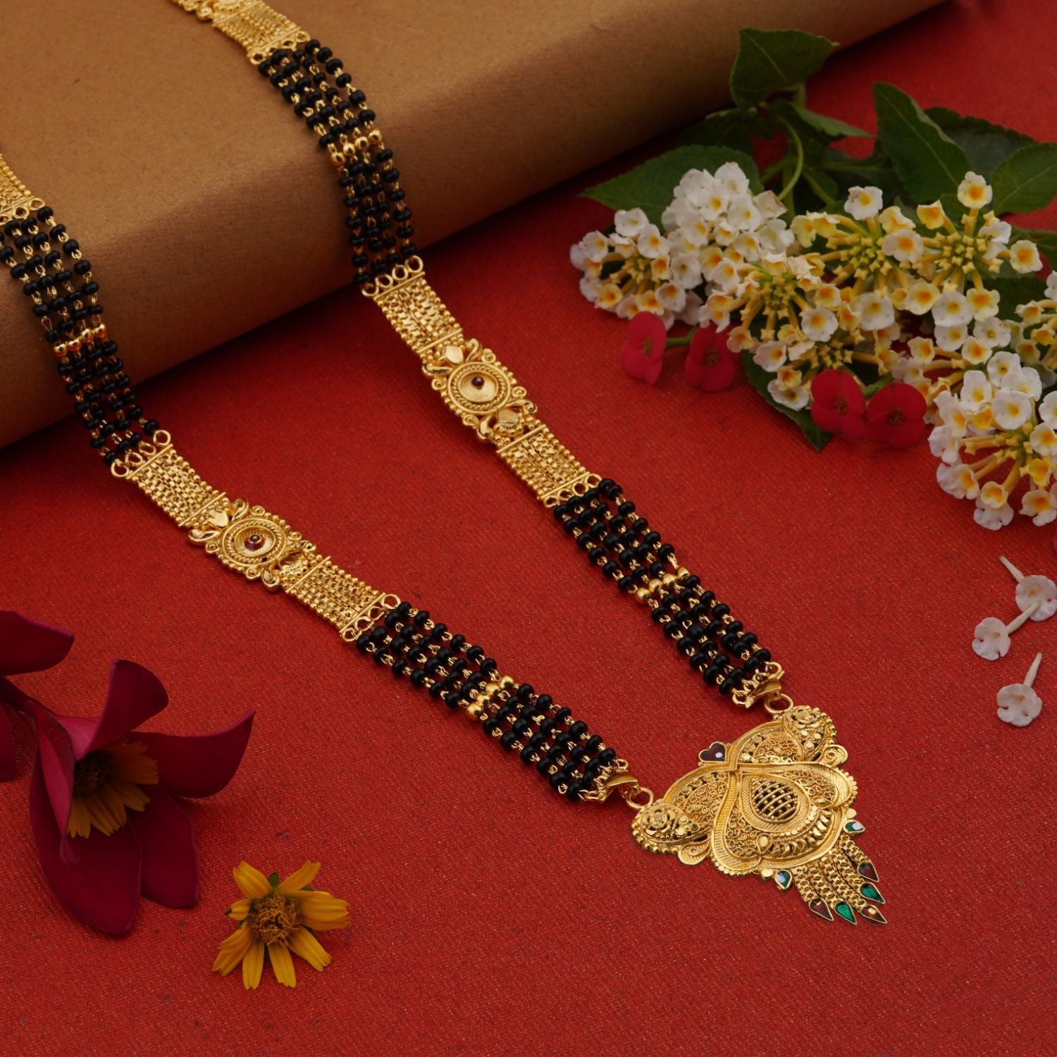 Gold Plated Classic Design Mangalsutra with tassel