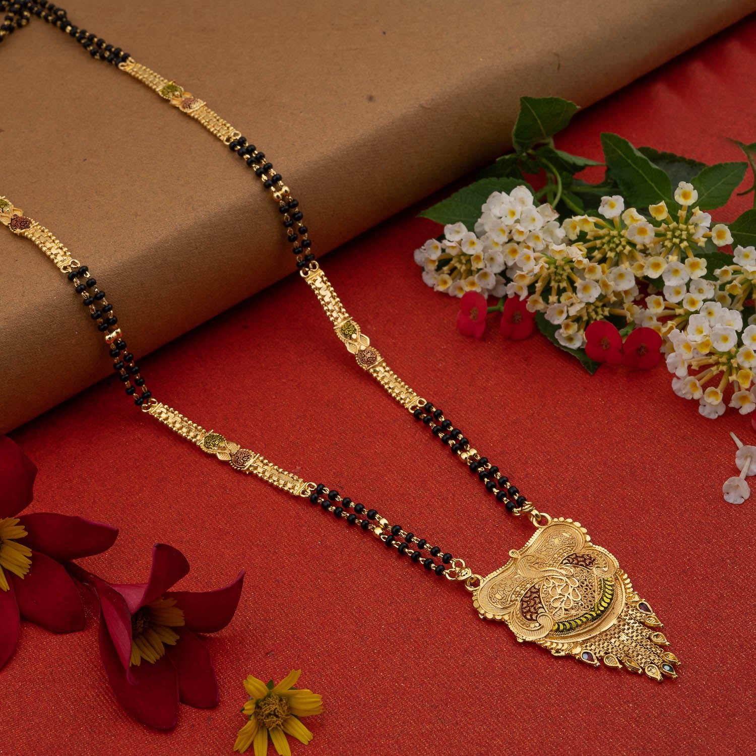 Gold Plated Classic Design Mangalsutra with tassel