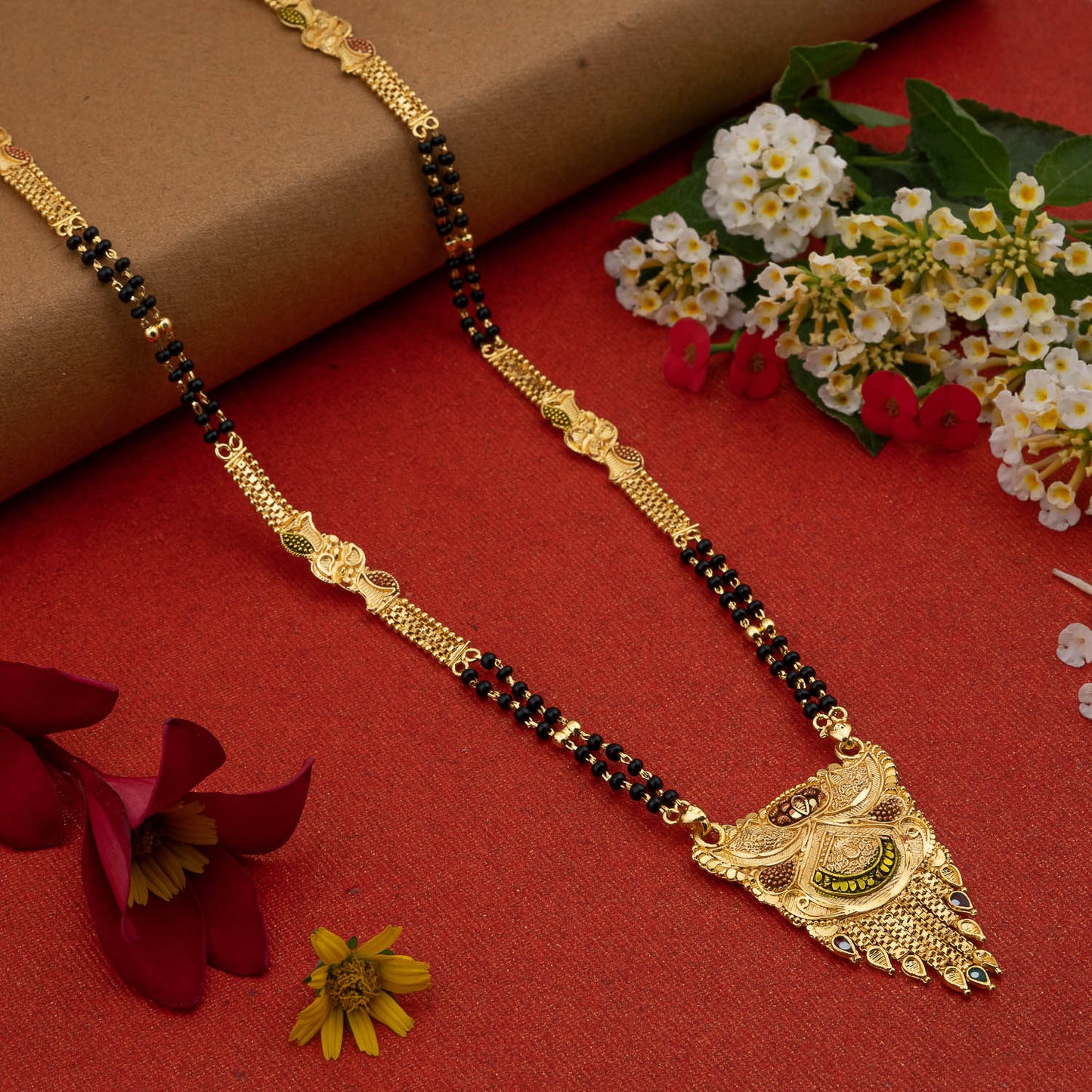 Gold Plated Classic Design Mangalsutra with tassel