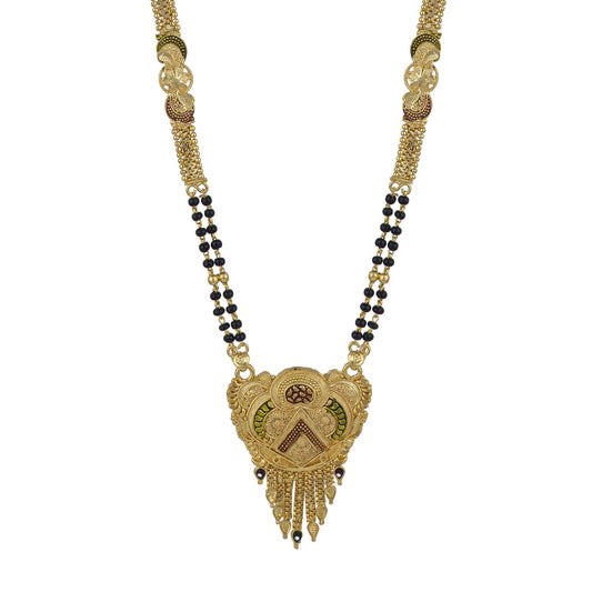 Gold Plated Classic Design Mangalsutra with tassel