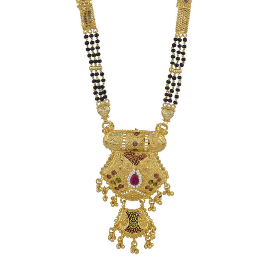 Gold Plated Classic Design Mangalsutra with tassel