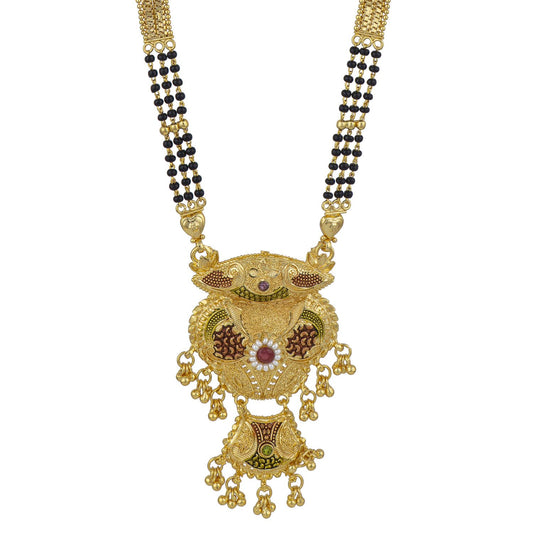 Gold Plated Classic Design Mangalsutra with tassel