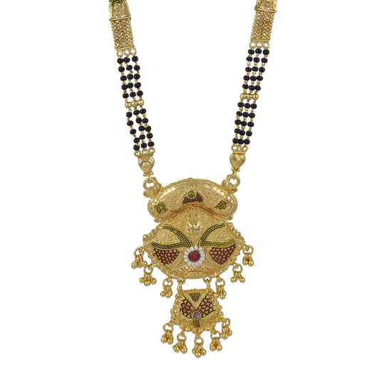 Gold Plated Classic Design Mangalsutra with tassel