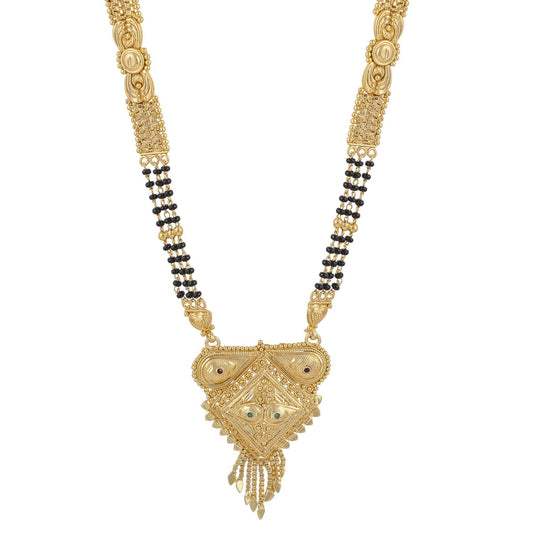 Gold Plated Classic Design Mangalsutra with tassel