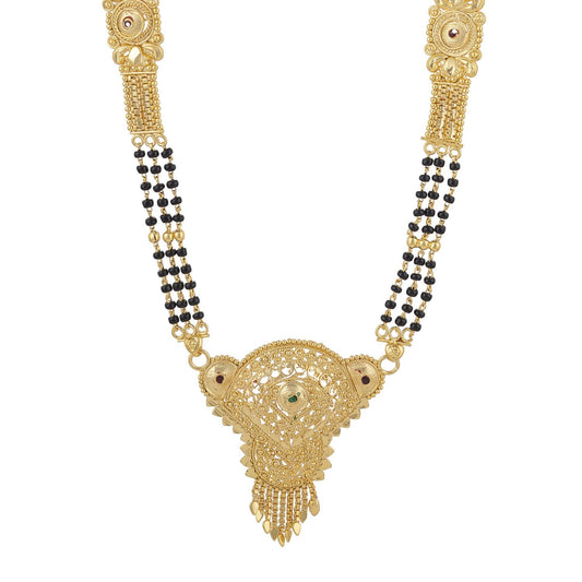 Gold Plated Classic Design Mangalsutra with tassel