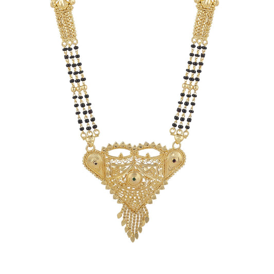 Gold Plated Classic Design Mangalsutra with tassel