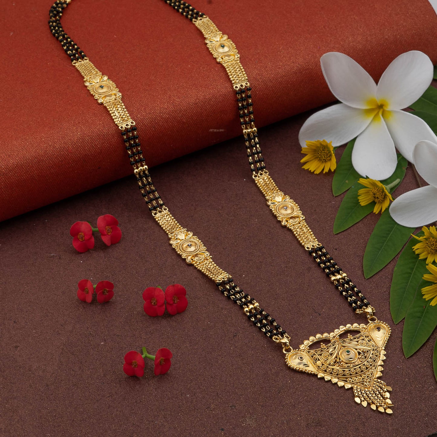 Gold Plated Classic Design Mangalsutra with tassel