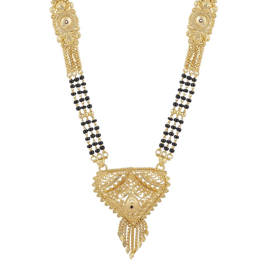 Gold Plated Classic Design Mangalsutra with tassel