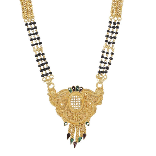 Gold Plated Classic Design Mangalsutra with tassel