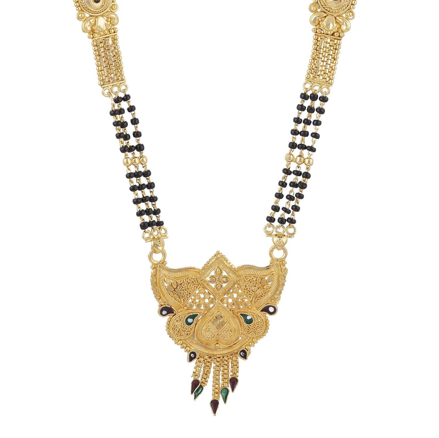 Gold Plated Classic Design Mangalsutra with tassel