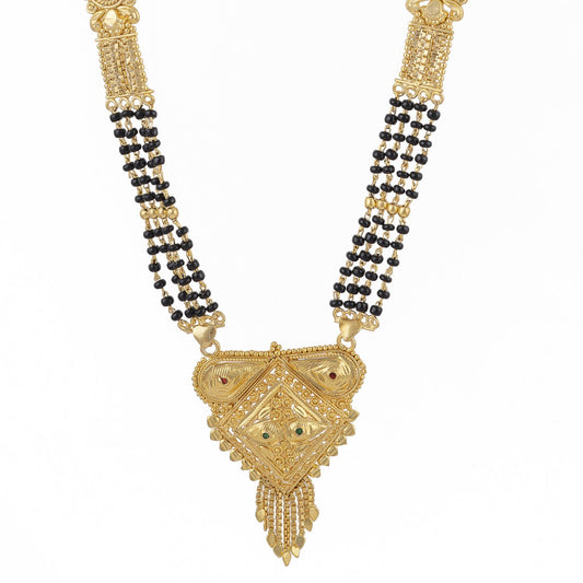 Gold Plated Classic Design Mangalsutra with tassel