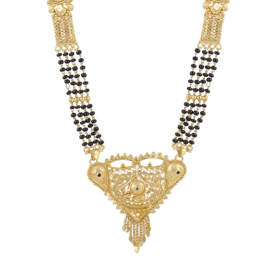 Gold Plated Classic Design Mangalsutra with tassel