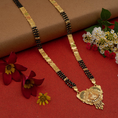 Gold Plated Classic Design Mangalsutra with tassel