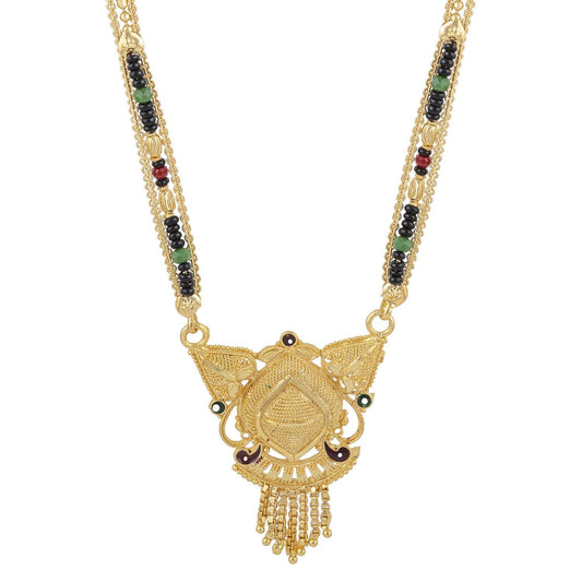 Gold Plated Classic Design Mangalsutra with tassel