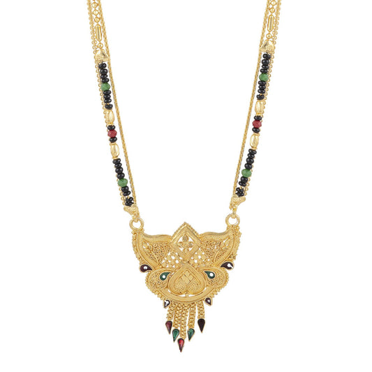 Gold Plated Classic Design Mangalsutra with tassel