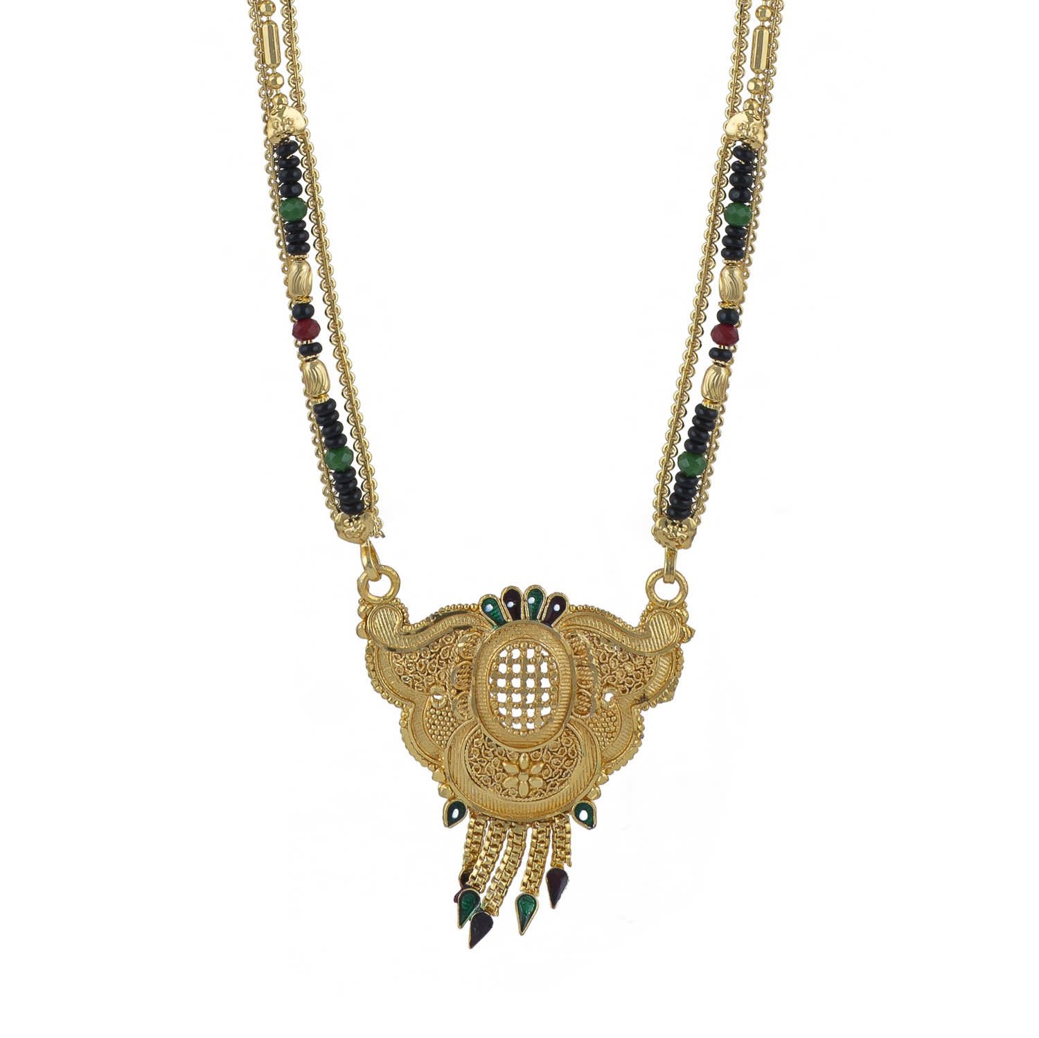 Gold Plated Classic Design Mangalsutra with tassel