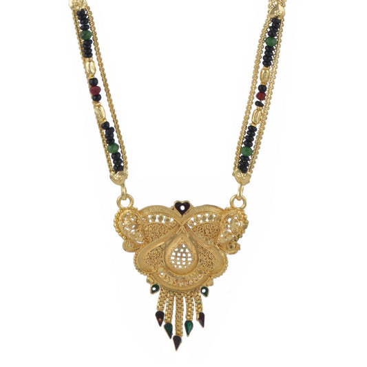 Gold Plated Classic Design Mangalsutra with tassel