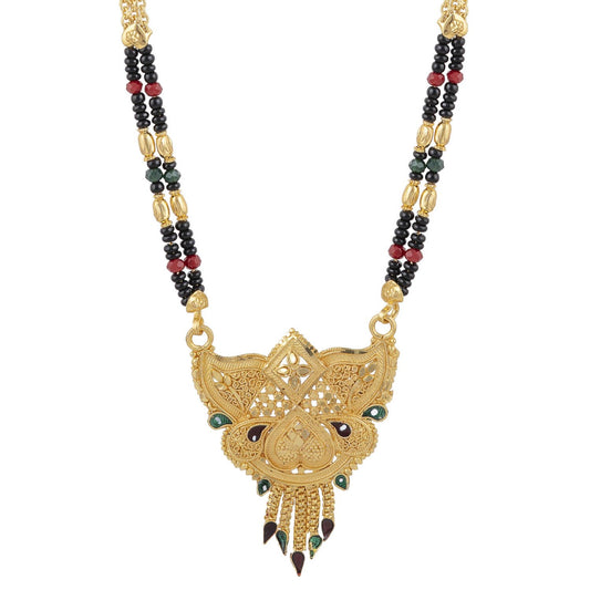 Gold Plated Classic Design Mangalsutra with tassel