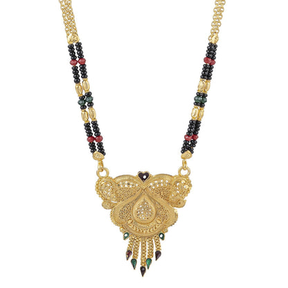 Gold Plated Classic Design Mangalsutra with tassel