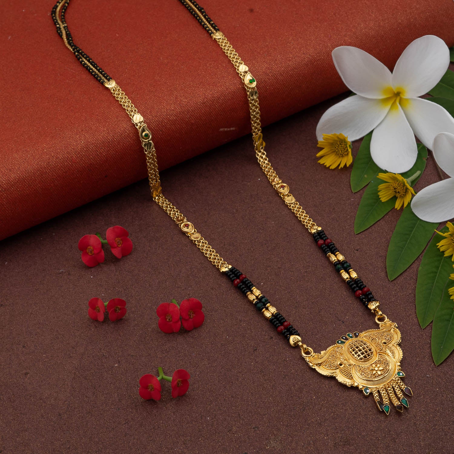 Gold Plated Classic Design Mangalsutra with tassel