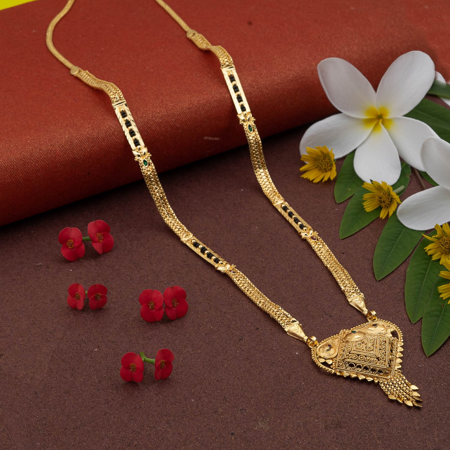 Gold Plated Classic Design Mangalsutra with tassel