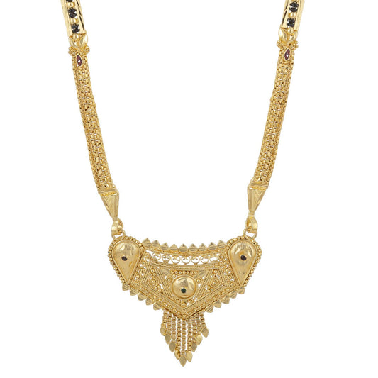 Gold Plated Classic Design Mangalsutra with tassel