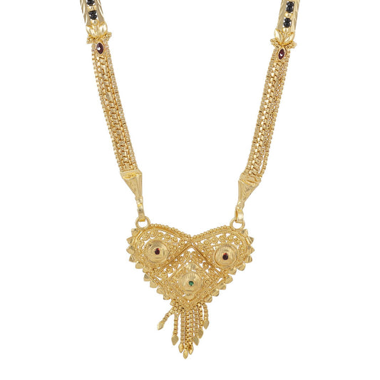 Gold Plated Classic Design Mangalsutra with tassel