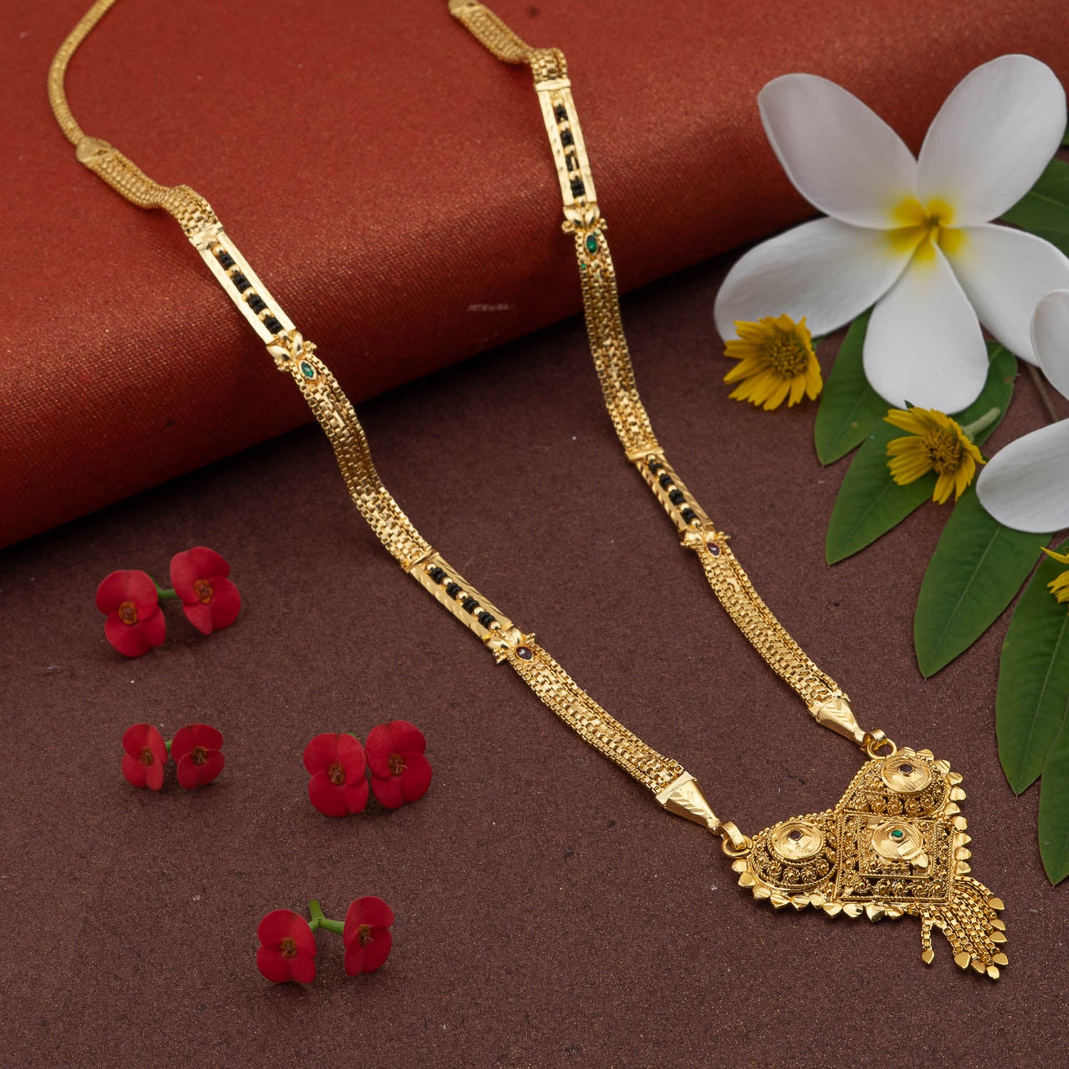 Gold Plated Classic Design Mangalsutra with tassel