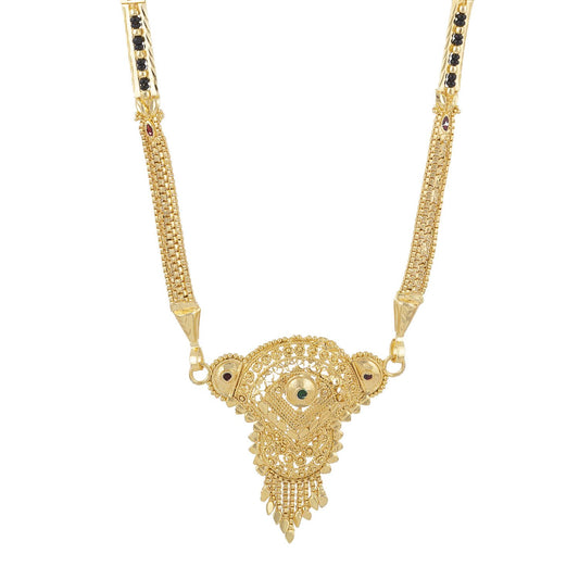 Gold Plated Classic Design Mangalsutra with tassel