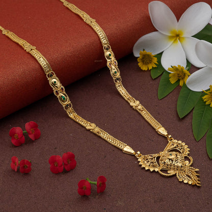 Gold Plated Classic Design Mangalsutra with tassel