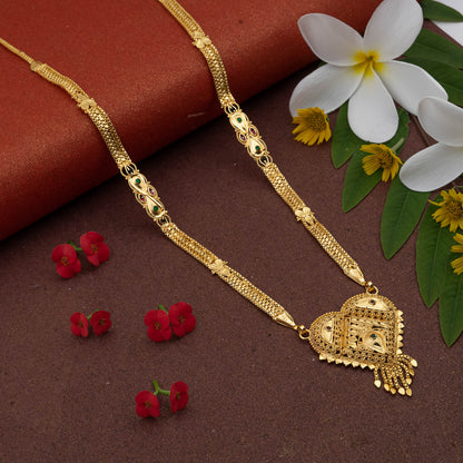 Gold Plated Classic Design Mangalsutra with tassel