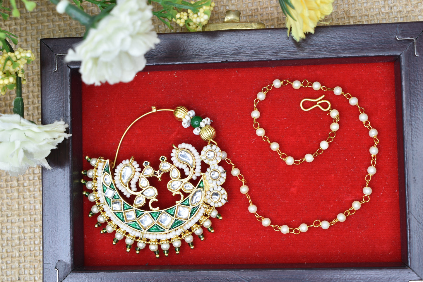 bridal jewellery,nathani,nosepin,rajwadi nathni,rajastani nosepin,bollywood style nosepin